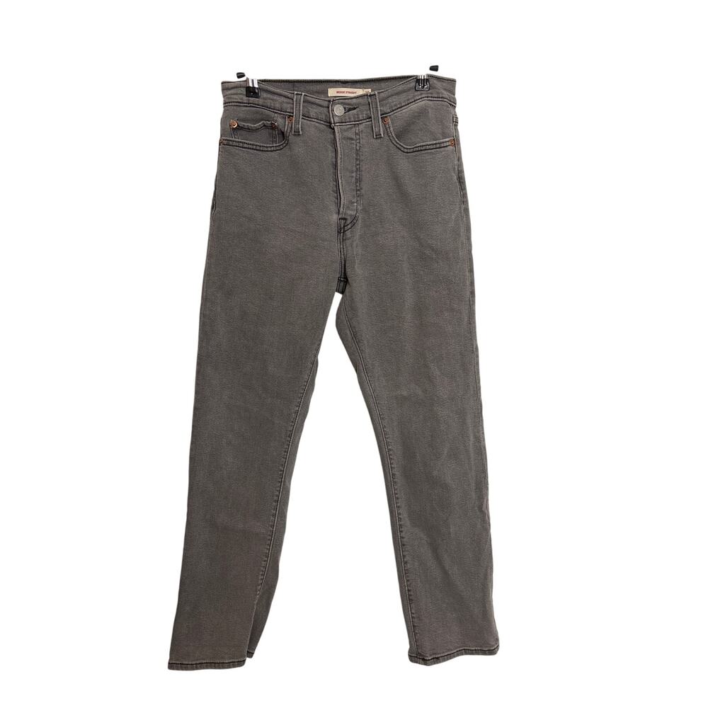 Levi's Jeans Womens 28 Cosmic Comet Gray Wedgie Straight High Rise Cotton Blend